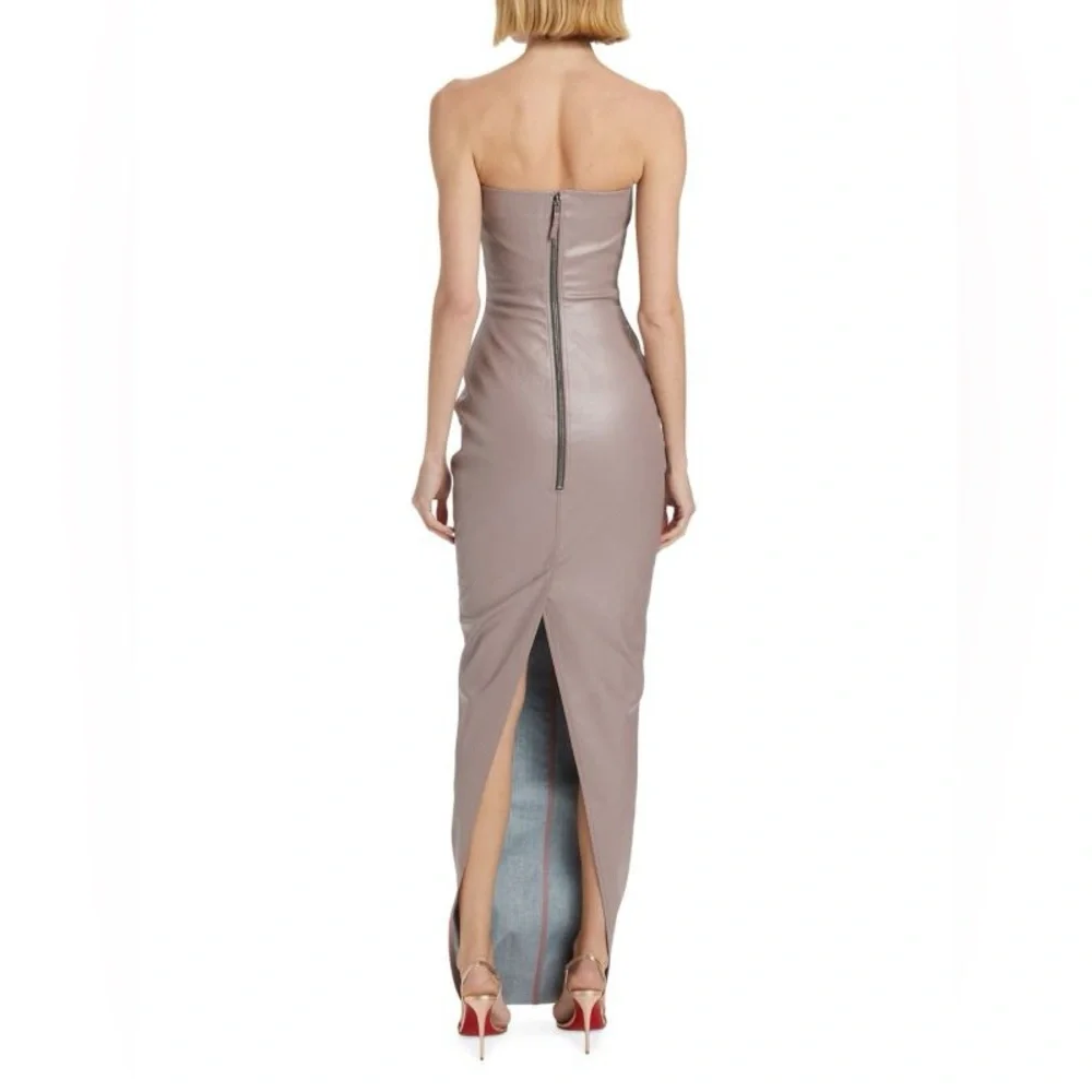 Rick Owens Coated Strapless Bustier Gown - Picture 2 of 9